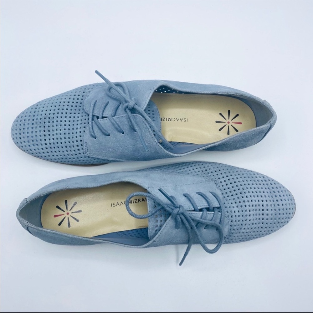 Isaac Mizrahi blue lace up loafers - Picture 2 of 5
